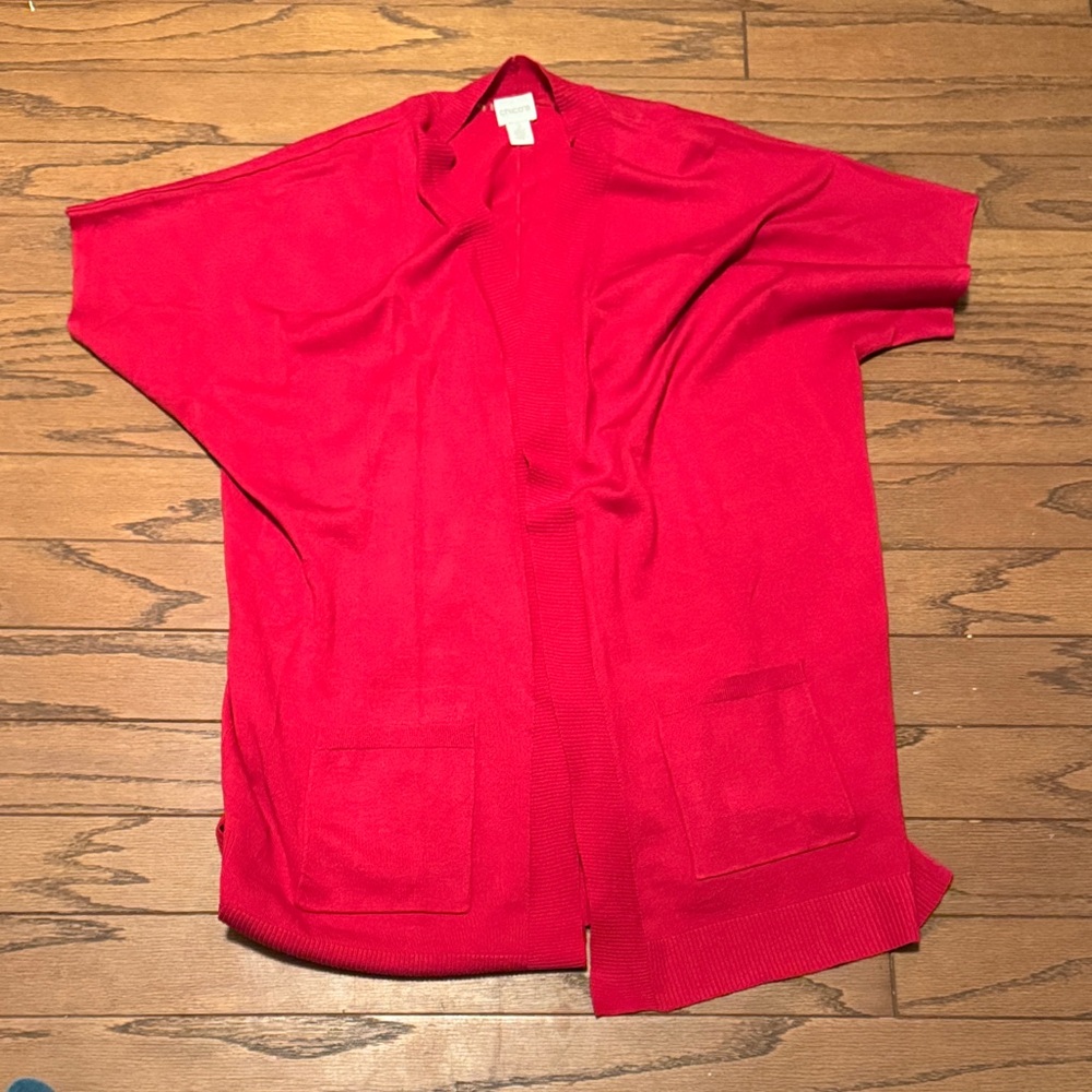 Chico's Vibrant Red Cardigan